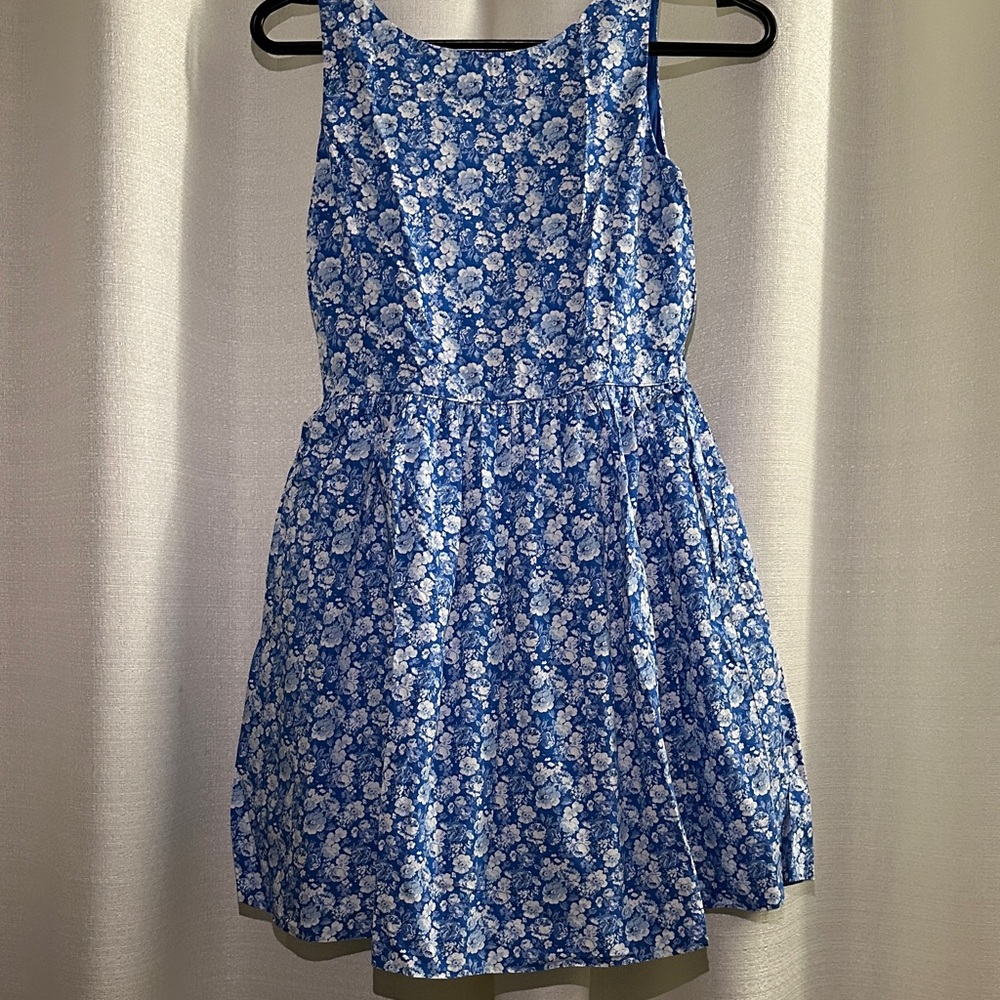 Polo by Ralph Lauren Kids Dress in Blue and White Floral